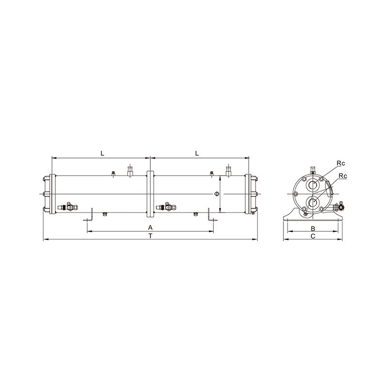 Dual-systeem Sell&tube watergekoelde condensor